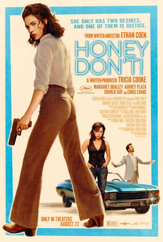 Honey Don’t! (2025): Ethan Coen Regresa con una Comedia Negra Protagonizada por Margaret Qualley y Chris Evans