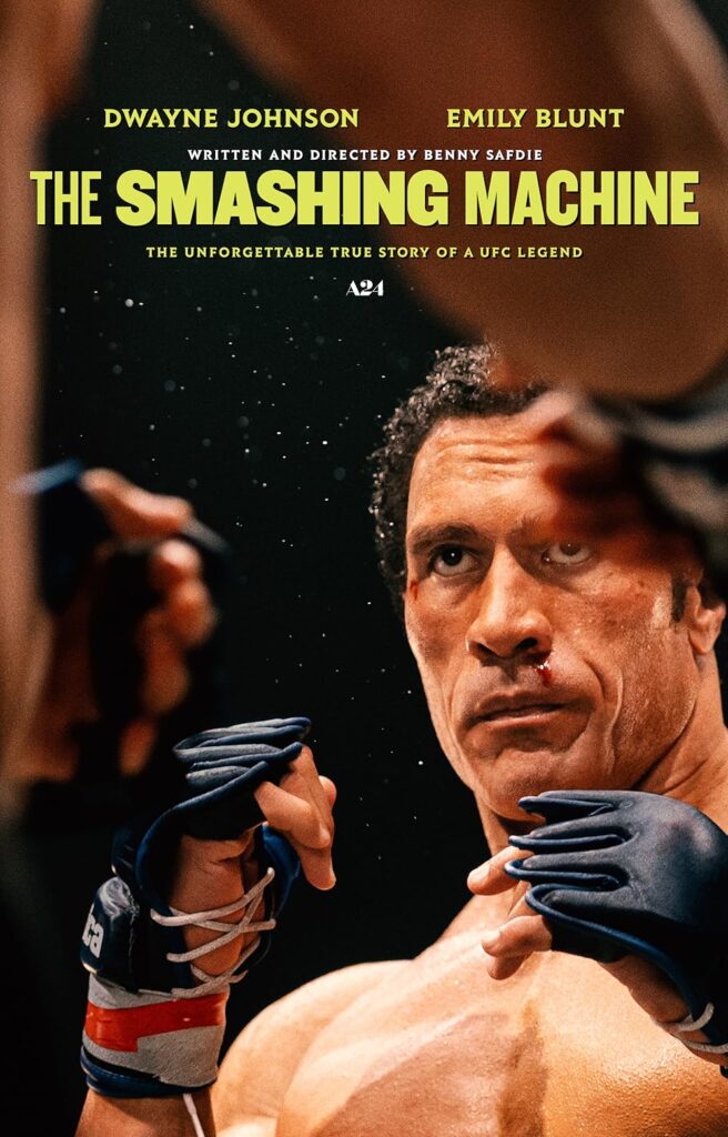 🥊The Smashing Machine (2025): Dwayne Johnson Se Transforma en la Leyenda de UFC Mark Kerr en el Drama Biográfico de A24